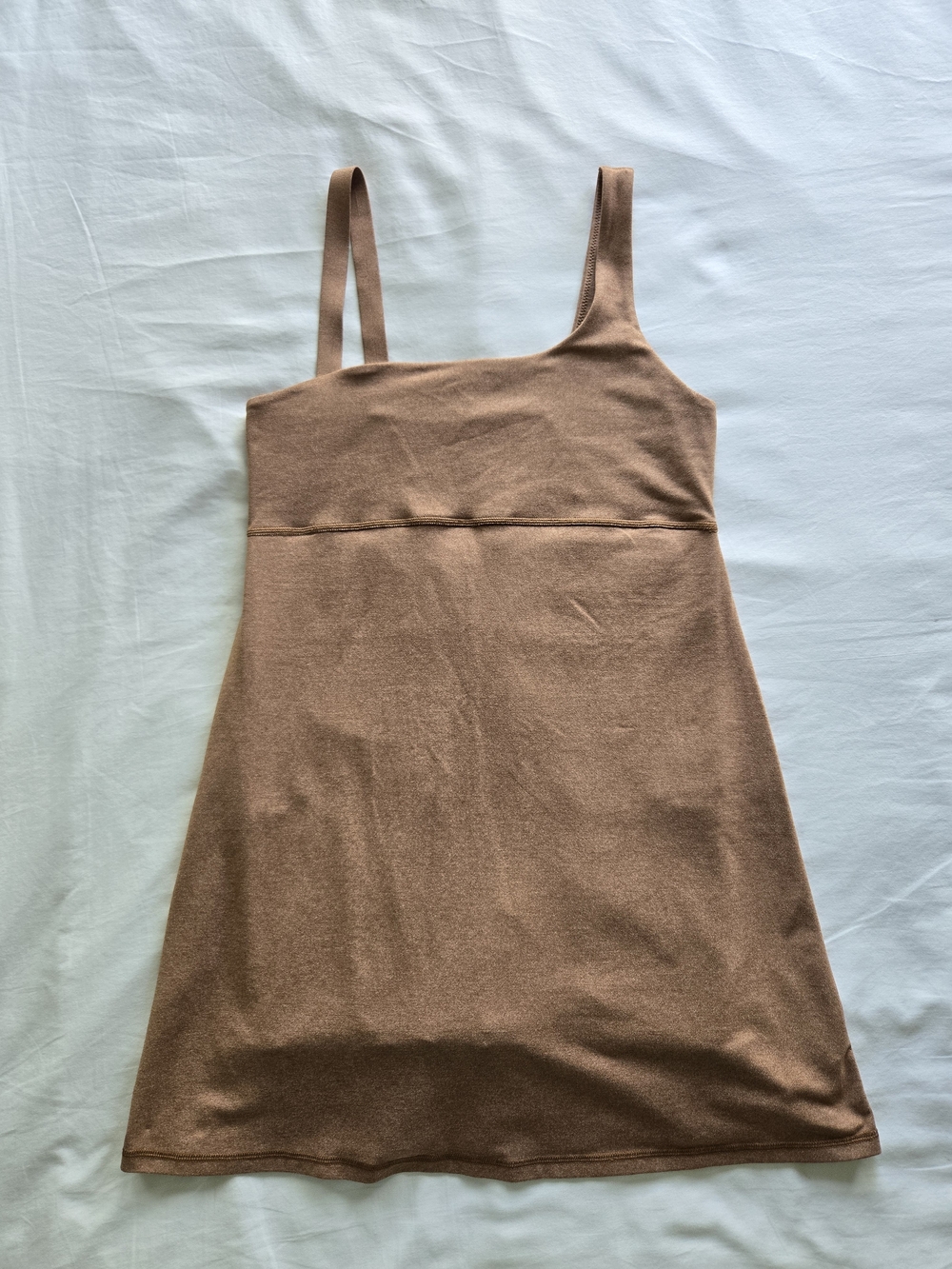OFFLINE by Aerie The Hugger Athletic Romper Dress - Tan Heather M